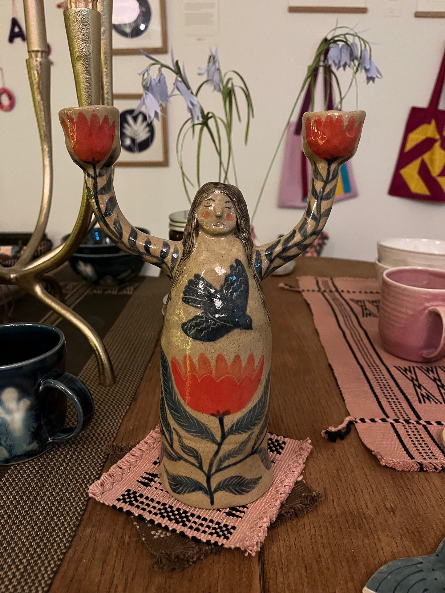 Whimsical Lady Candle Holder
