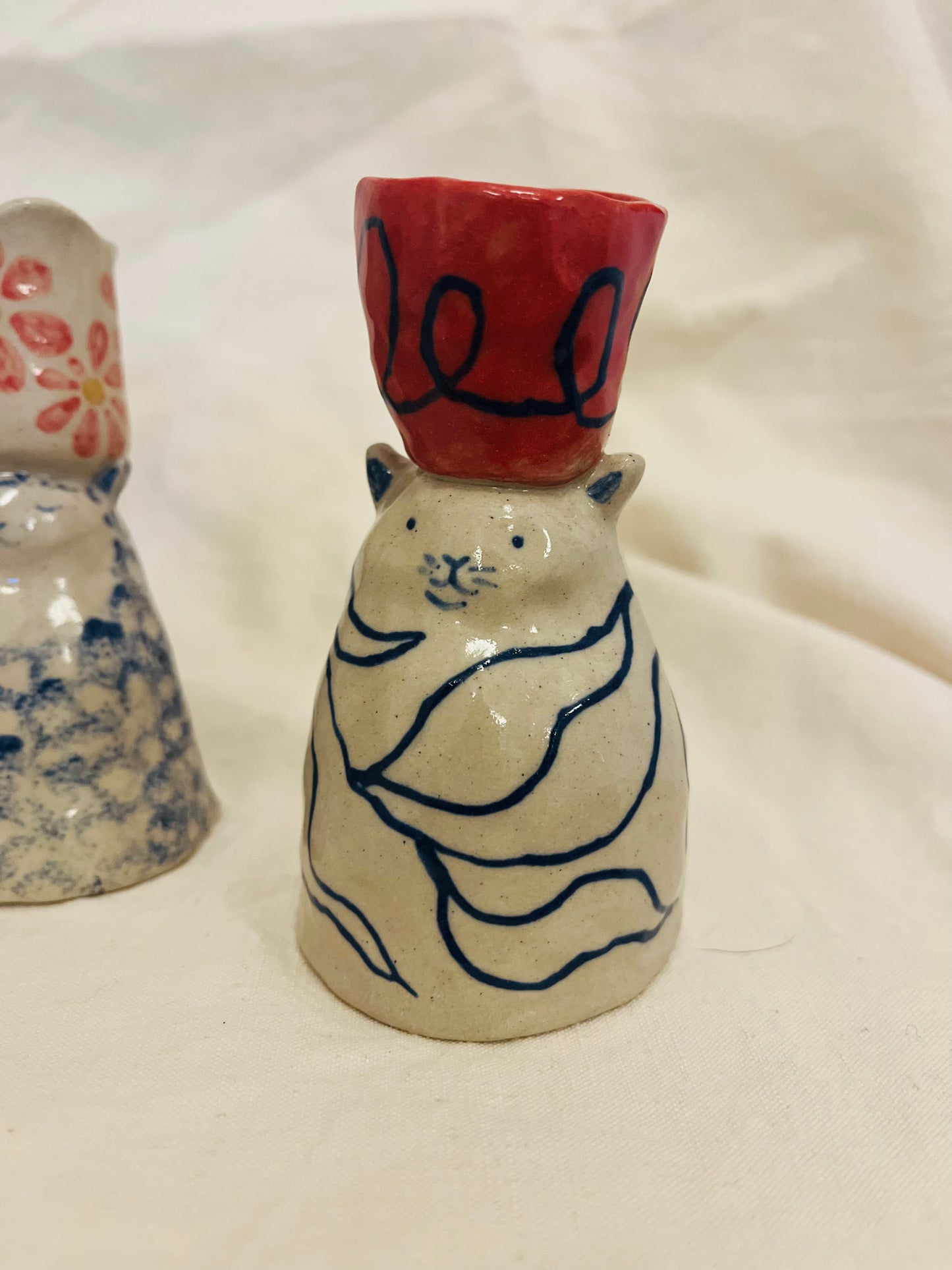 Louise Hick - Cat Candlestick