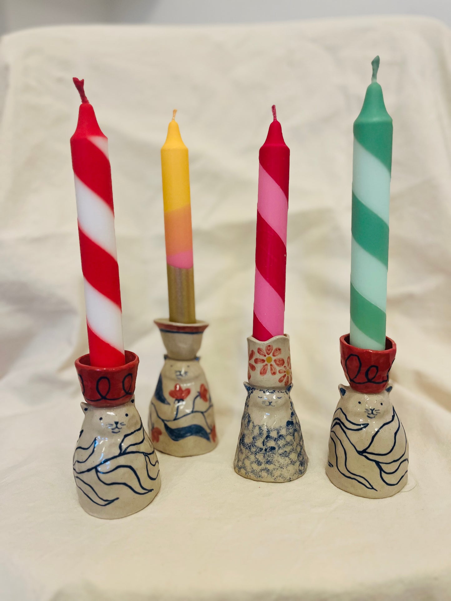 Louise Hick - Cat Candlestick