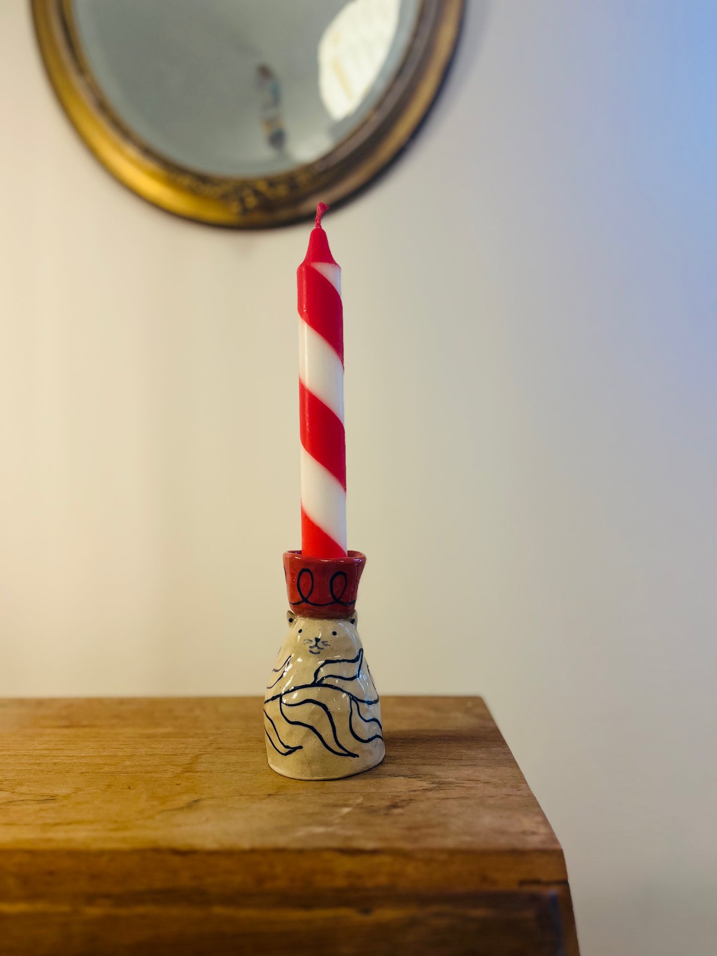Louise Hick - Cat Candlestick