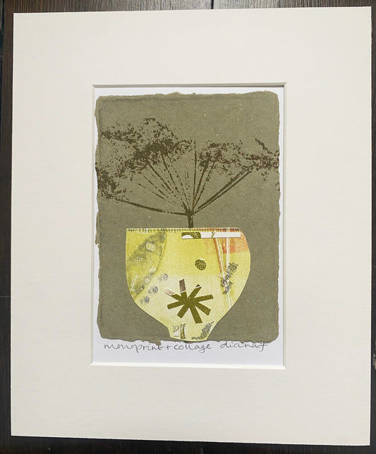 Diana Fitzpatrick - Monoprint and Collage Original Artwork (Unframed)