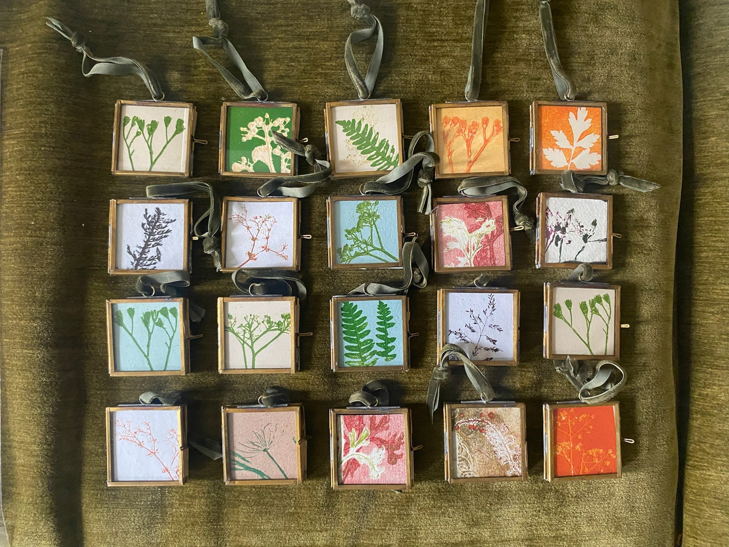 Diana Fitzpatrick - Mini Brass Framed Seed Prints