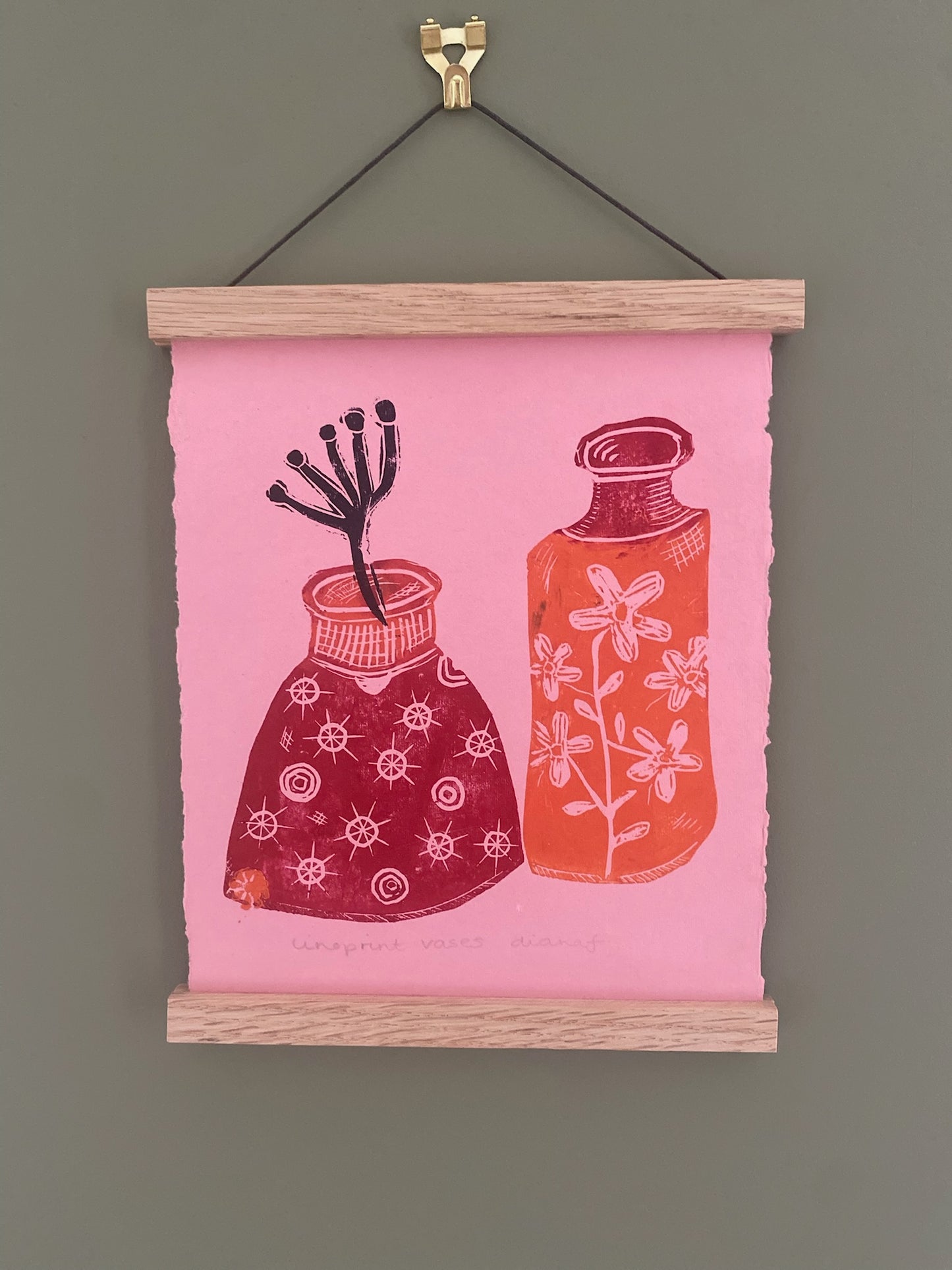 Diana Fitzpatrick - Original Artwork - Linoprint on Handmade Paper