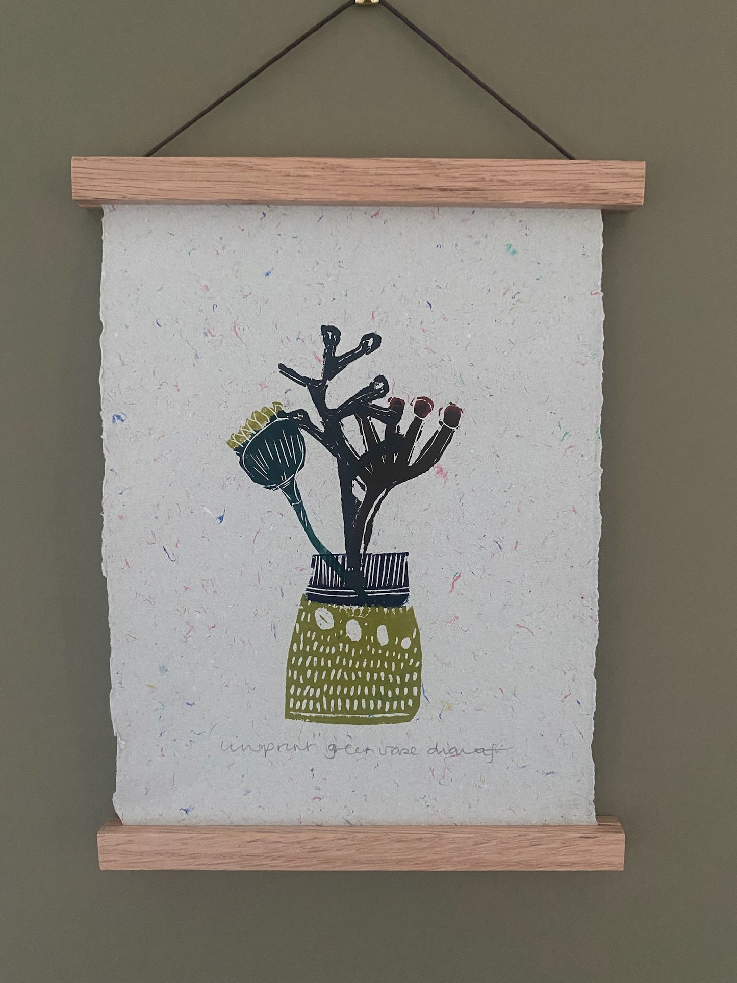 Diana Fitzpatrick - Original Artwork - Linoprint on Handmade Paper