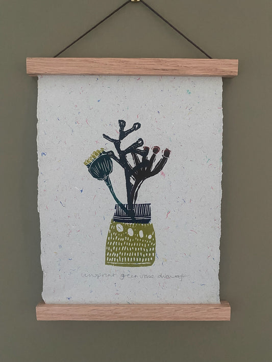 Diana Fitzpatrick - Original Artwork - Linoprint on Handmade Paper