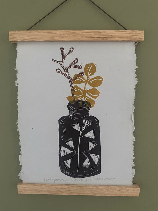 Diana Fitzpatrick - Original Artwork - Linoprint on Handmade Paper