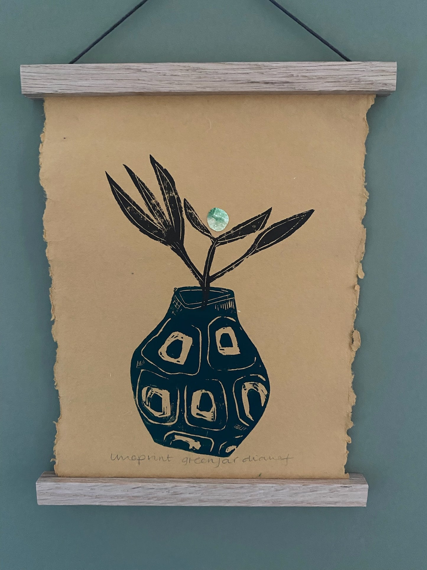 Diana Fitzpatrick - Original Artwork - Linoprint on Handmade Paper