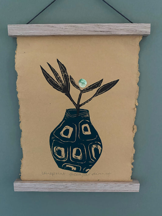 Diana Fitzpatrick - Original Artwork - Linoprint on Handmade Paper