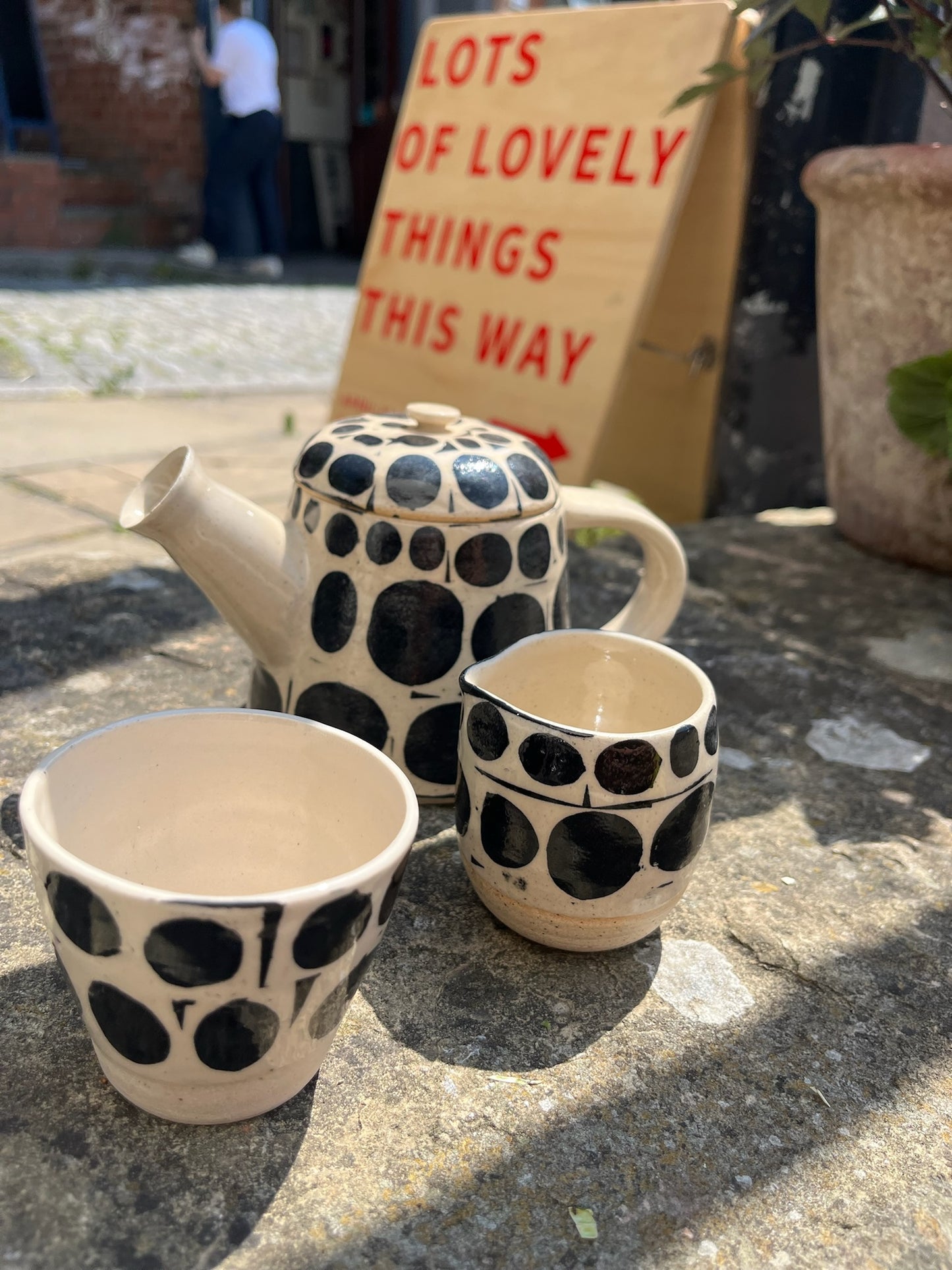 Emily Conroy Ceramics - Small Spotty Milk Jug