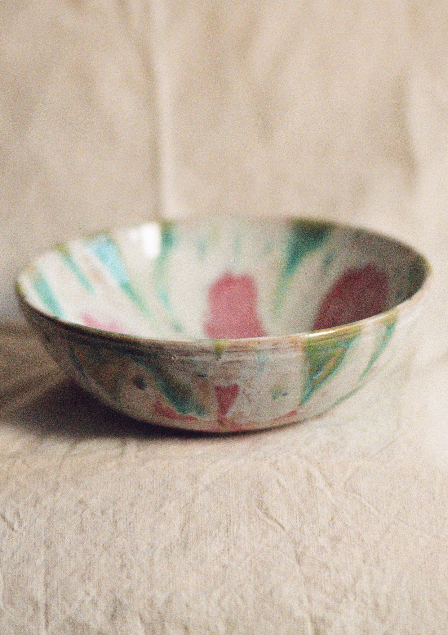 Ceramics by Kat - Large Flower Serving Bowl