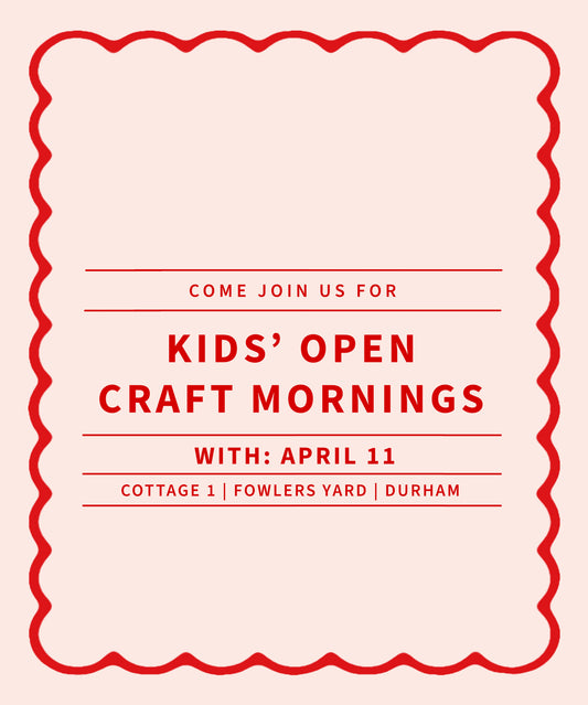 Summer Kids' Sessions - Open Craft Mornings - July/August Dates