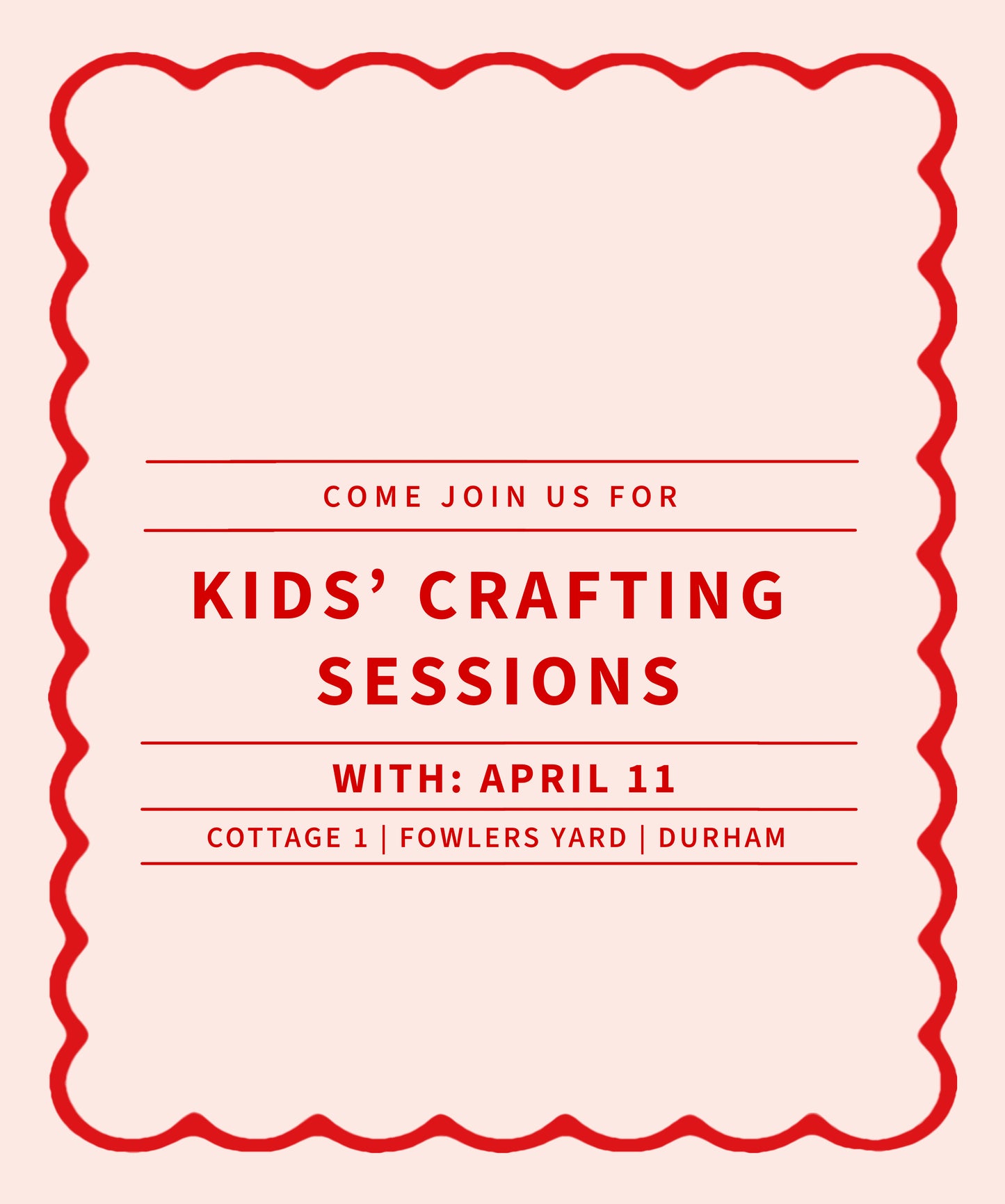 Kids' Crafting Workshop - Every Other Saturday