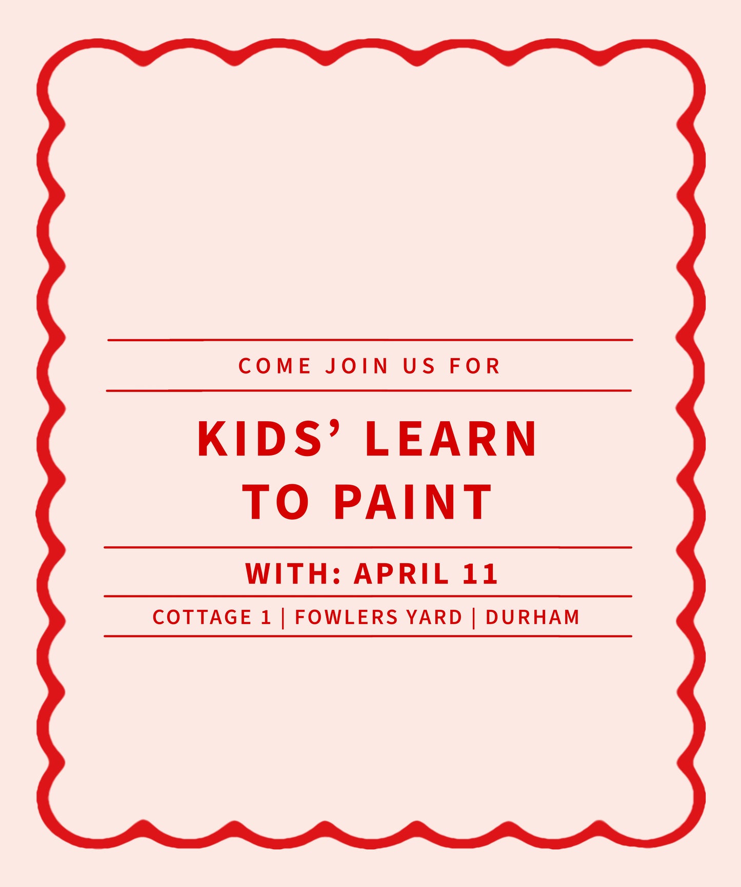 Summer Kids' Sessions - Painting With April 11 - July 21