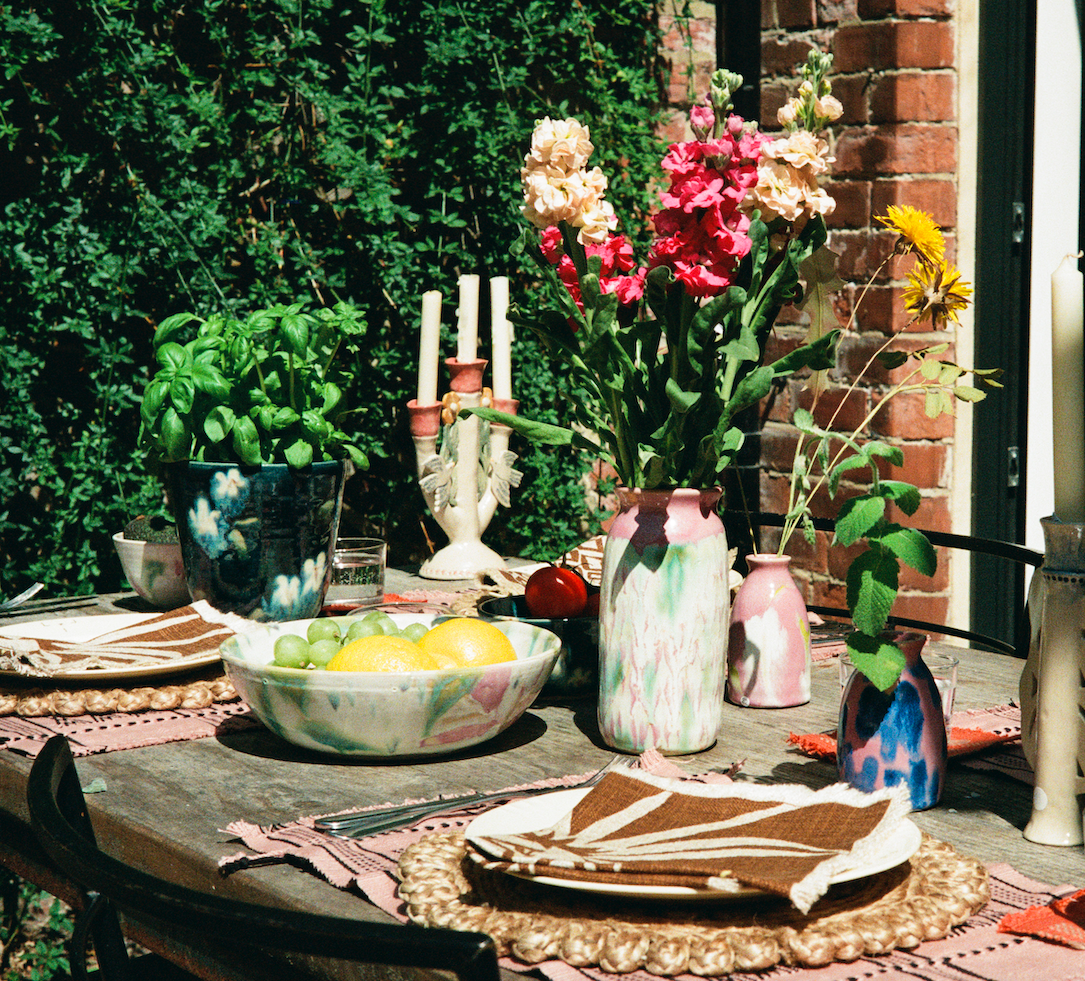 Senyu - Handwoven Placemats - dusty rose