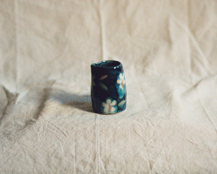 Ceramics by Kat - Decorated Milk Jug