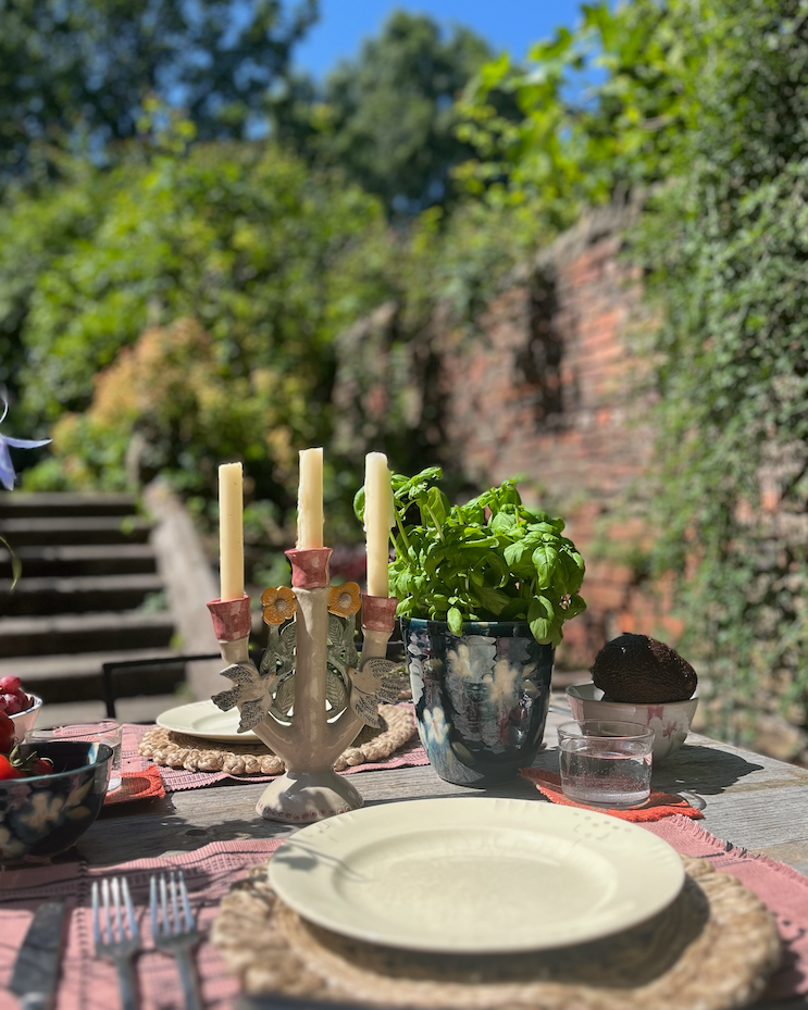 Ceramics by Kat - Large Storm Honey Planter