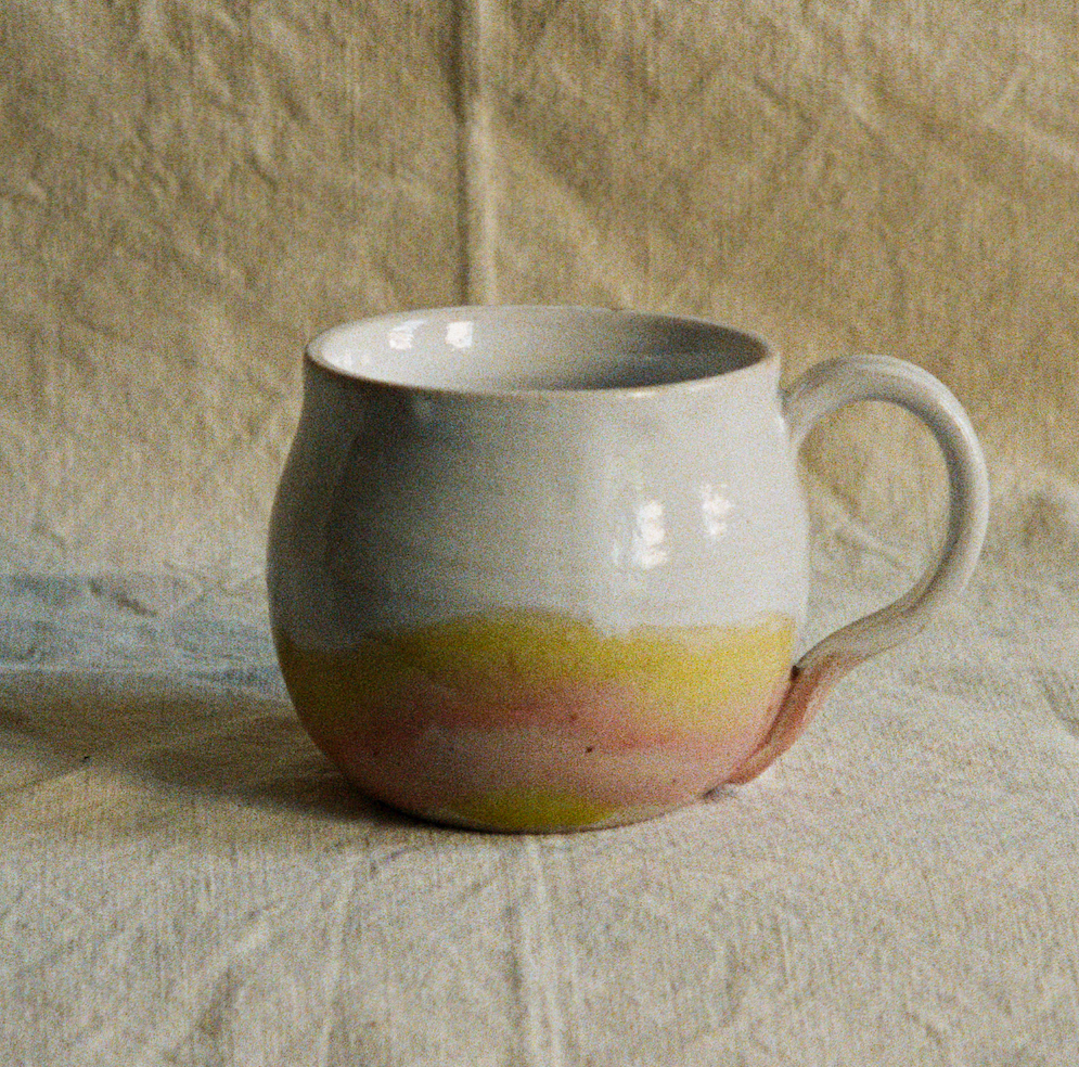 Emily Conroy Ceramics - Pink & Yellow Coffee Mug