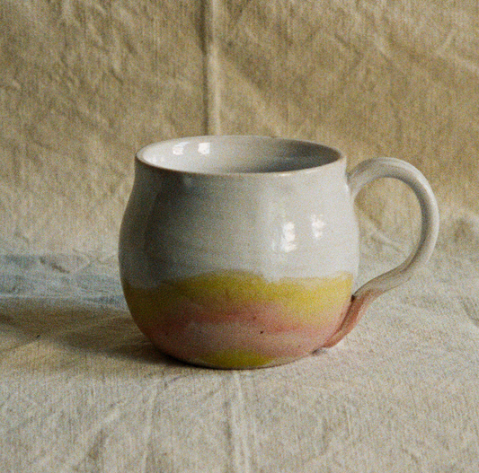 Emily Conroy Ceramics - Pink & Yellow Coffee Mug