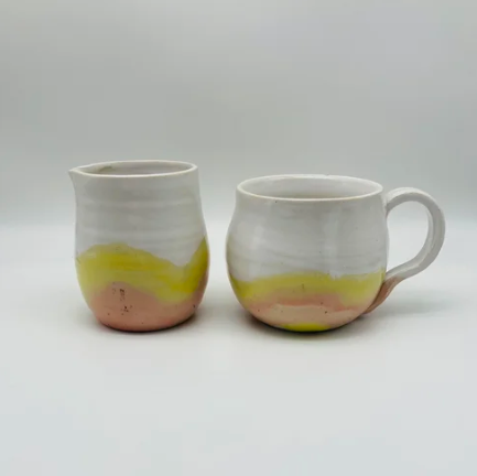 Emily Conroy Ceramics - Pink & Yellow Coffee Mug