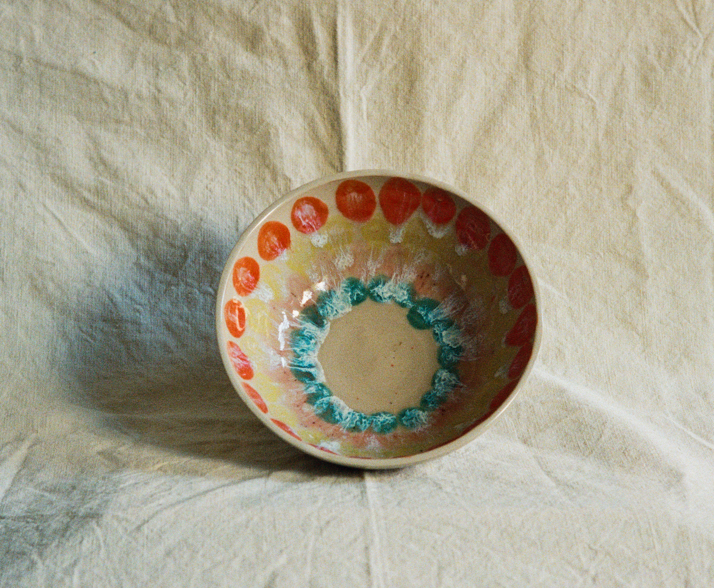Emily Conroy Ceramics - Orange Spot Bowl