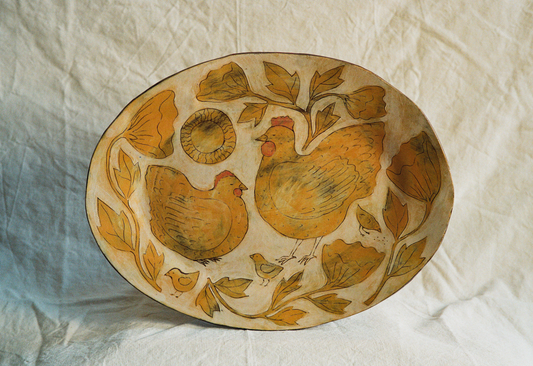 Louise Hick - Large Stoneware Serving Plate