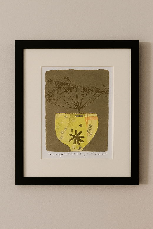 Diana Fitzpatrick - Monoprint and Collage Original Artwork (Unframed)