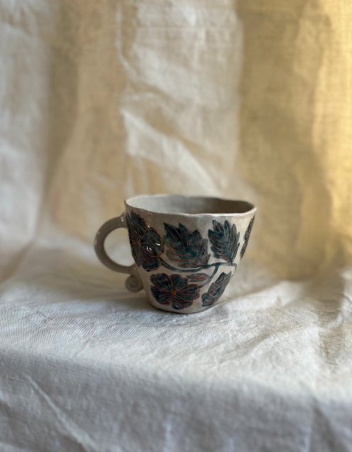 Louise Hick - Large Hand Illustrated Mug