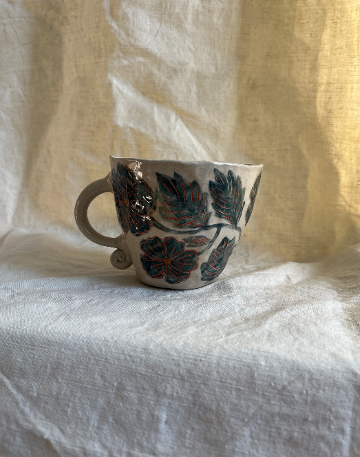 Louise Hick - Large Hand Illustrated Mug