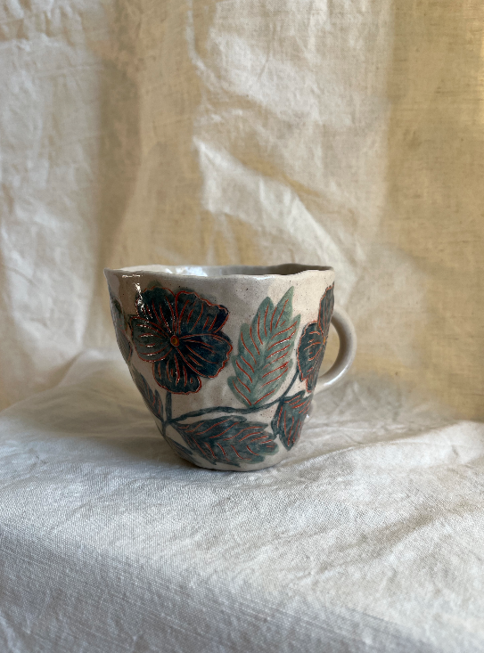 Louise Hick - Large Hand Illustrated Mug