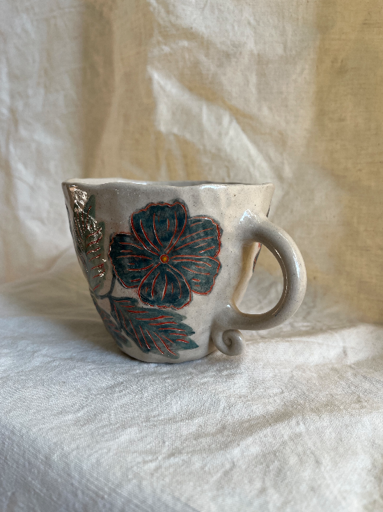 Louise Hick - Large Hand Illustrated Mug