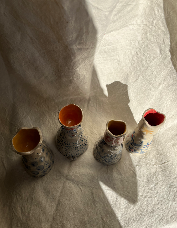 Louise Hick - Cat Candlestick