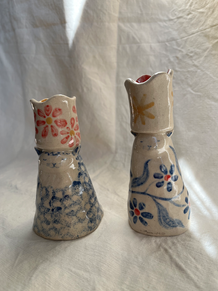 Louise Hick - Cat Candlestick