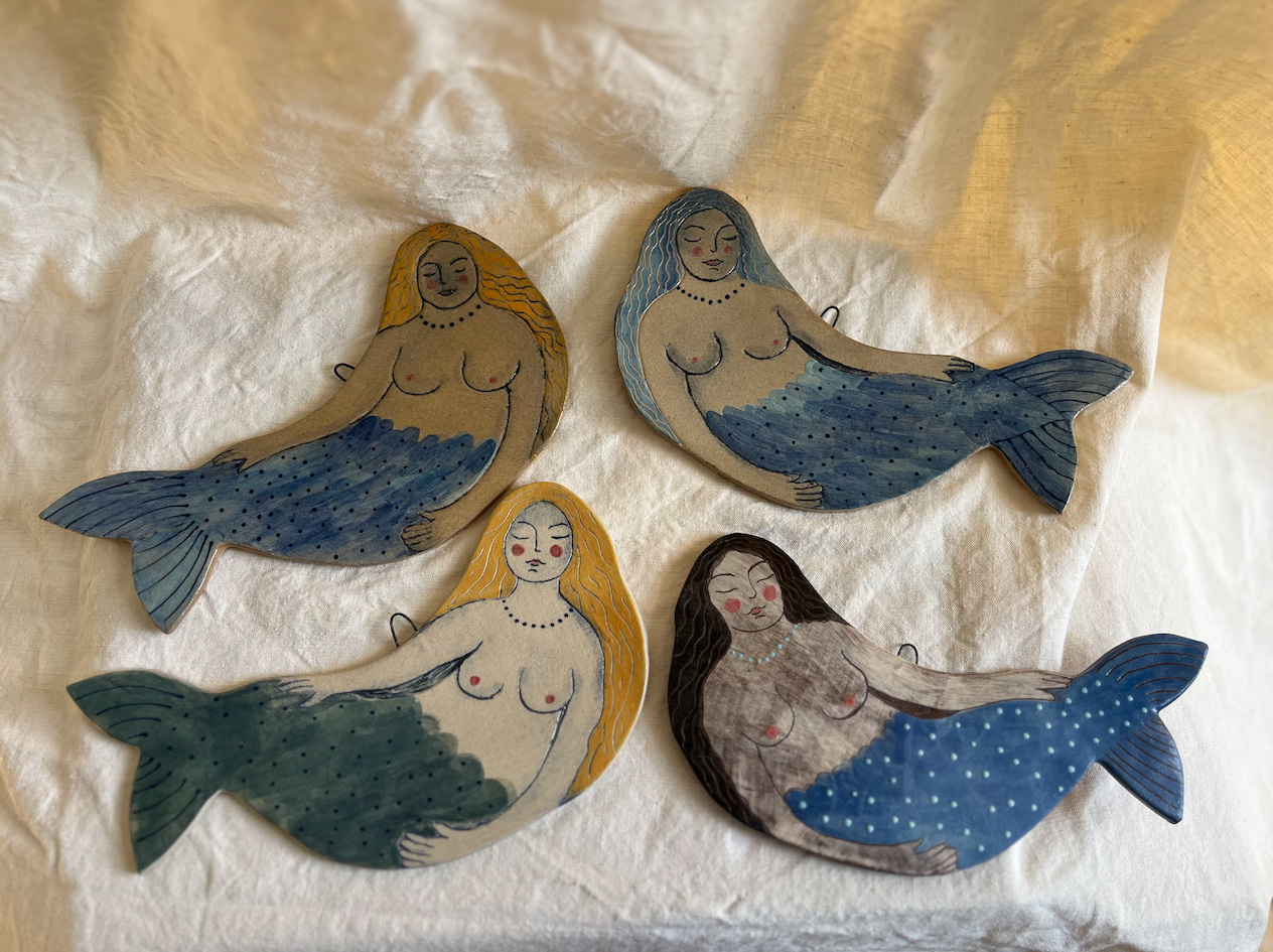 Louise Hick - Decorative Ceramic Mermaid