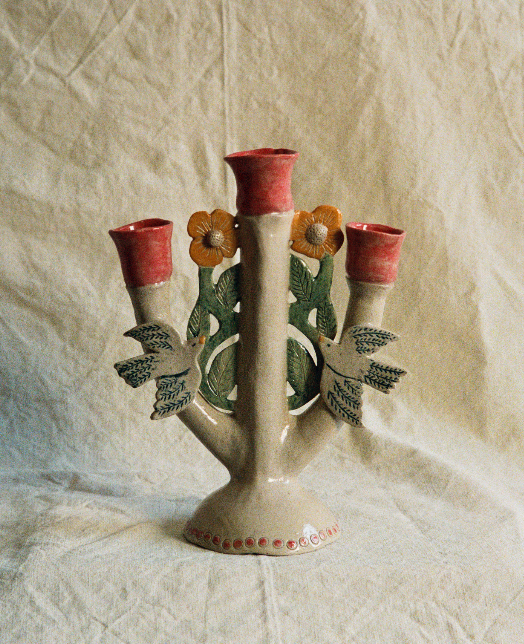 Louise Hick Ceramics - Bird Candelabra
