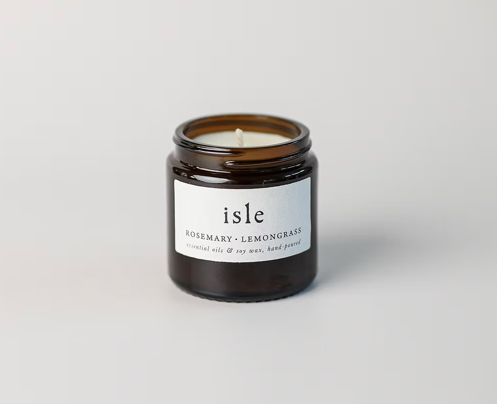 Isle Scented Candle - Rosemary & Lemongrass