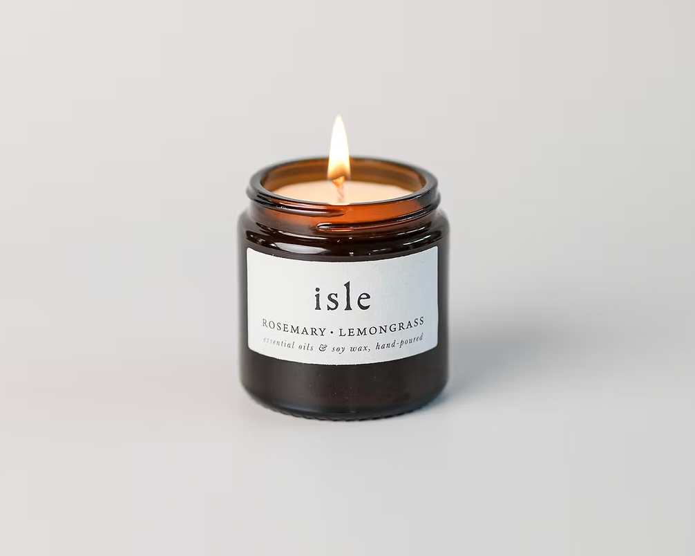 Isle Scented Candle - Rosemary & Lemongrass