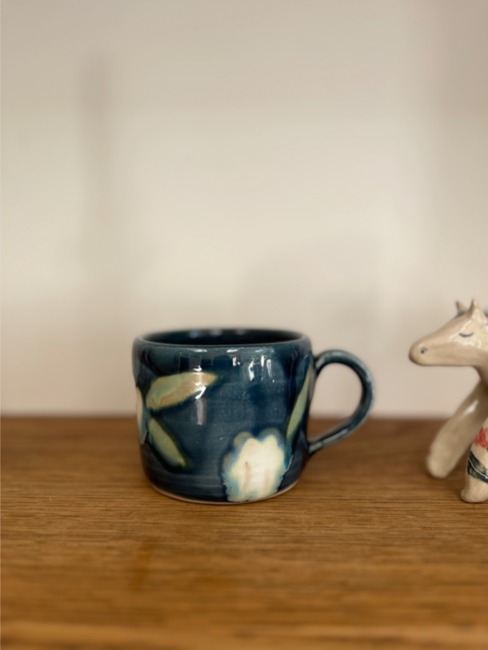 Ceramics by Kat  - Storm Honey Flowers Mug