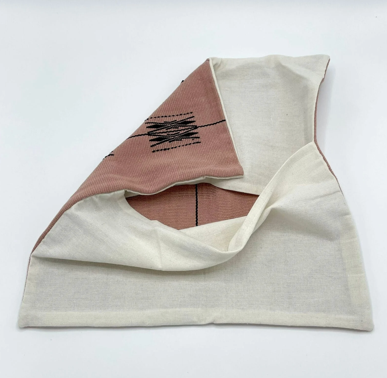 Senyu - Handwoven Cushion Cover - Dusty Rose