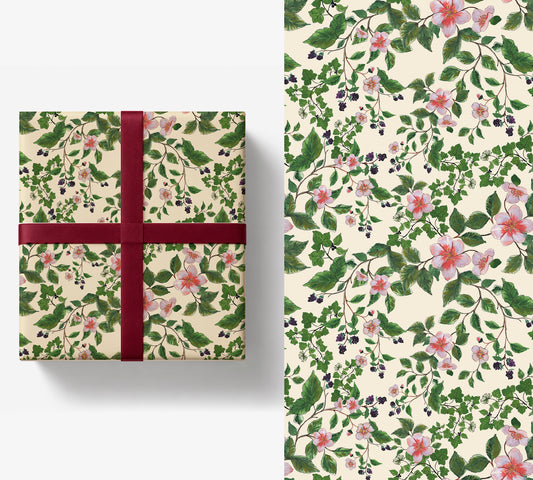 April 11 - Wrapping Paper Vines & Blackberries
