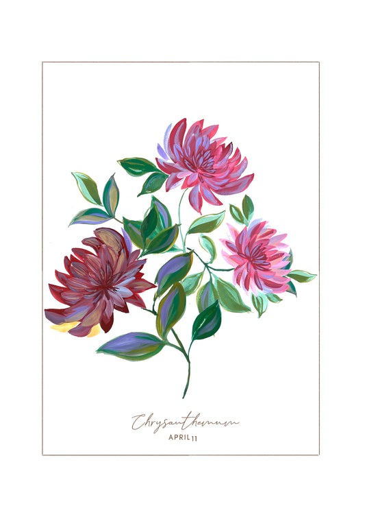 April 11 - Autumn Flower Prints